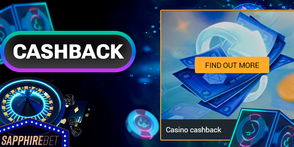 Cashback de cassino e esportes