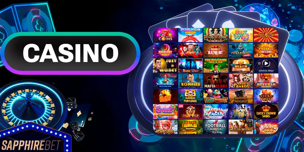 Um cassino com muitos jogos populares
